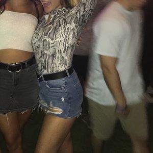 SNAKE PRINT BODY SUIT